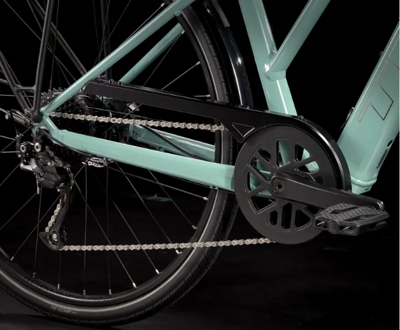 Trek FX+ 2 Stagger Electric Hybrid Bike 2025 in Blue Sage-9